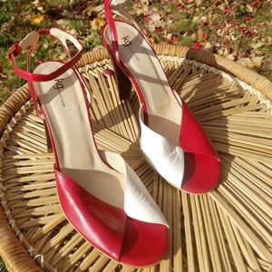 EPIC david bowie Kurt Geiger leather two tone heel